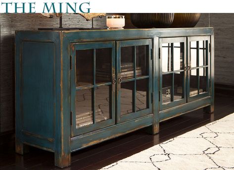 Blue Tv Cabinet, Buffet Counter, Lotus House, Forest Furniture, Clearance Outdoor Furniture, Media Cabinets, Basement Furniture, Bobs Furniture, Coffee Bars