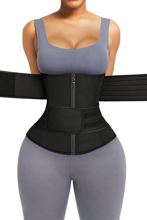 How to get a small waist with the FeelinGirl Waist Trainer, featuring a long torso design, two adjustable belts, a zipper closure, and seven steel bones, perfect for sauna workouts and fitness routines. Sauna Workout, Long Workout, Workout Belt, Steel Boned Corsets, Boned Corsets, Waist Training, Waist Cincher, Long Torso, Waist Trainer