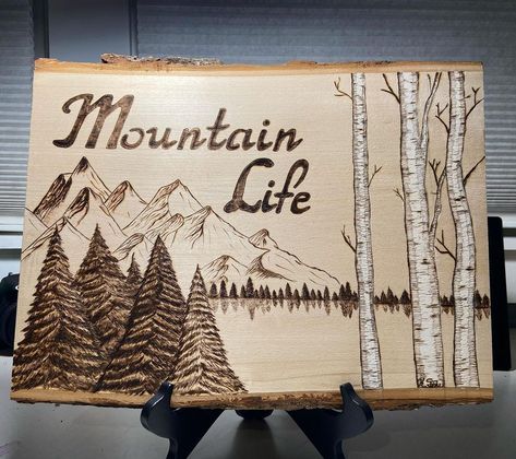 Spirit Wolf Designs on Instagram: “SOLD. First time using my new @razertip and man, did I have fun with this one. #longislandartists #woodburning #localartist” Wood Burned Family Name Sign, Wood Burn Name Signs, Wood Burning Name Signs, Wood Burning Trees, Woodburning Signs, Marriage Signs, Wood Burned Signs, Sign Fonts, Wood Burn Designs