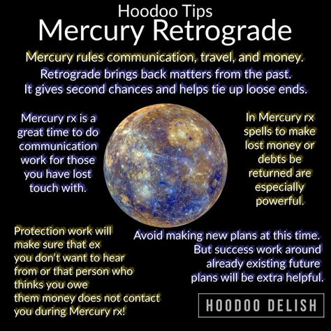 Mercury Retrograde Spell, Tropical Astrology, Hoodoo Delish, Candles Spells, Hoodoo Conjure Rootwork, Hoodoo Rootwork, Retrograde Planets, Hoodoo Magic, Hoodoo Conjure