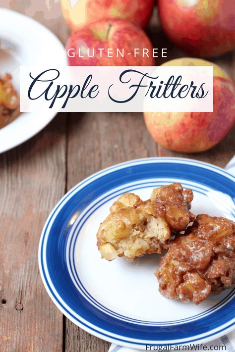 Apple Fritter Recipe, Gluten Free Apple Recipes, Baked Apple Fritters, Gluten Free Apple, Apple Recipe, Apple Fritter, Farm Wife, Best Gluten Free Recipes, Baked Apple