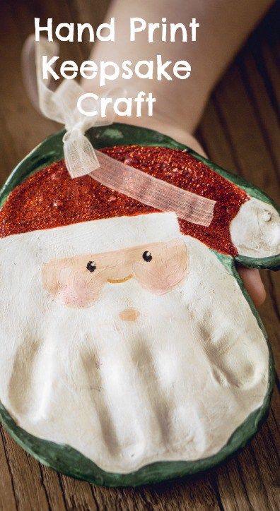 Christmas Santa Hand print Ornament Salt Dough Recipe For Ornaments, Best Salt Dough Recipe, Santa Handprint Ornament, Santa Handprint, Baby Christmas Crafts, Diy Kids Crafts, Salt Dough Christmas Ornaments, Salt Dough Recipe, Crafty Morning