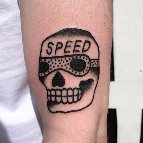 Discover | Tattoodo Speed Skull Tattoo, Hudson Tattoo, Speed Tattoo, Number 13 Tattoos, Favourite Worst Nightmare, Traditional Tattoo Man, Tattoos Traditional, 13 Tattoos, Number 13