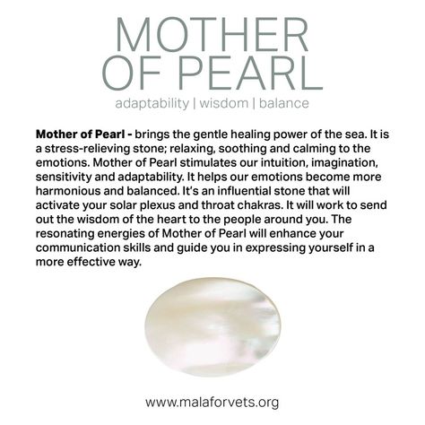 Mother of Pearl Mother Of Pearl Meaning, Pearl Quotes, Pearl Meaning, Crystals Meaning, Crystal Magick, Diamond Meaning, Lower Chakras, Crystal Seashells, Gemstone Properties