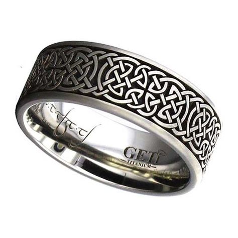 Knot Wedding Ring, Celtic Knot Wedding Ring, Celtic Knot Wedding, Natural Edges, Celtic Wedding Bands, Tattoo Wedding Rings, Ring Tattoos, Celtic Wedding Rings, Titanium Wedding Rings