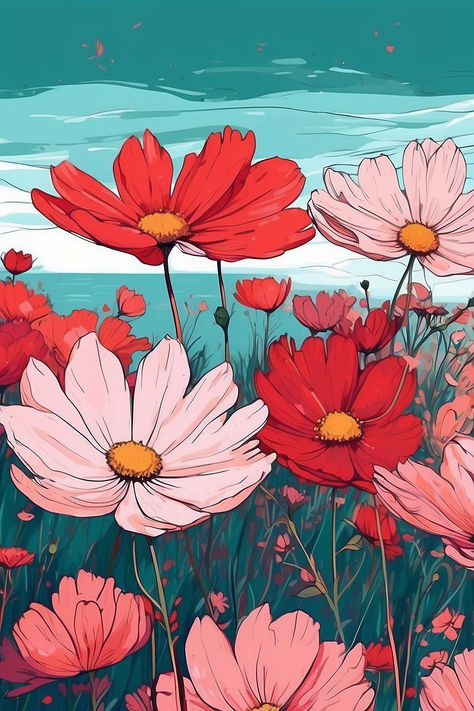 Send warm wishes from the heart with our enchanting 'Cosmos Flower Field by the Seaside' Greeting Card! 🌸🌊 Perfect for any occasion, this stunning card captures the beauty of nature in full bloom. Share the joy of seaside serenity and vibrant blooms with your loved ones. 🌺✉️ Explore the art of gifting and let the cosmos' charm do the talking. Pin it now for a touch of coastal elegance in your Pinterest collection! 📌🌅 #GreetingCard #CosmosFlowers #SeasideCharm #watercolorgreetingcards Cosmos Daydream, Fruits Watercolor, Geometric Patterns Drawing, Patterns Drawing, Cosmos Art, Beach Flowers, Cosmos Flowers, Coastal Elegance, Purple Sunset