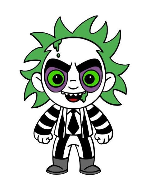 Cute Emo Drawings Easy, Beetlejuice Drawing Ideas, Beetle Juice Drawing Easy, Beetlejuice Printables, Beetlejuice Drawing Easy, Beetle Juice Painting, Beetlejuice Sketch, Beetlejuice Clipart, Beetlejuice Drawings