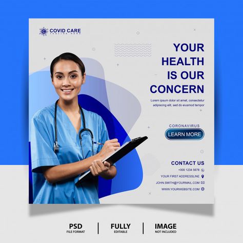 Doctor Social Media Post, Medical Flyer, Medical Website Design, Banner Templates, Banner Ads Design, Social Media Poster, Medical Design, Social Media Design Inspiration, Health Design