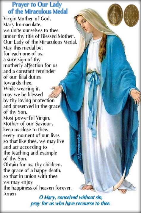 Our Morning Offering – 26 February – Prayer to Our Lady of the Miraculous Medal – AnaStpaul Easter Octave, Mother Mary Prayer, Catholic Confession, Our Lady Of Miraculous Medal, Mary's Garden, Morning Offering, Prayer Ideas, Mary Immaculate, Archangel Prayers