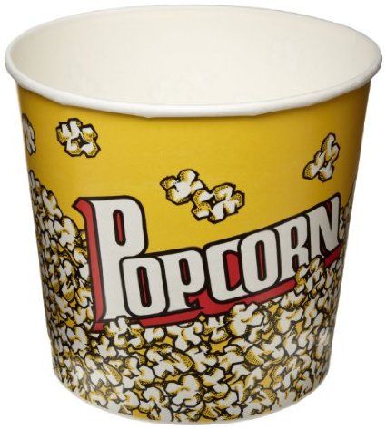 Solo VP85-00061 85 Oz. Paper Popcorn Tub DoubleSided Poly 150-Pack Paper Popcorn, Popcorn Tub, Popcorn Bucket, Popcorn Box, Ben And Jerrys Ice Cream, Red Fish, Cup With Straw, Household Supplies, Food Service Equipment