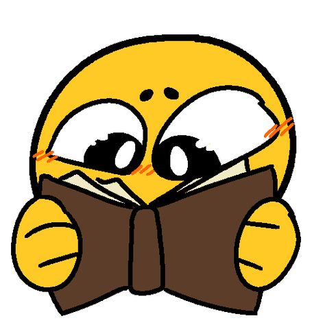 A cute reading emoji!! :D I used the wrong brush size for this one so hopefully it doesn’t look too bad oof. Feel free to use in... Custom Emojis For Discord, Custom Discord Emoji, Crused Emojis, Cute Discord Emojis, Draw Emoji, Genshin Background, Character Emoji, Trans Day Of Visibility, Cursed Emojis