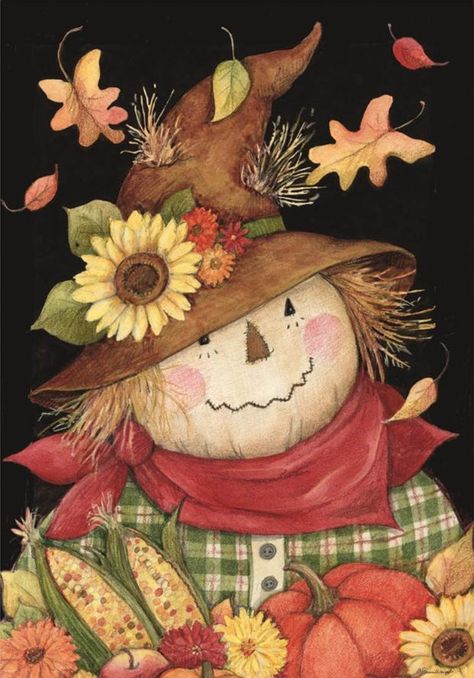 Scarecrow Garden, Scarecrow Painting, Autumn Scarecrow, Fall Paintings, Scarecrow Face, Fall Clip Art, Fall Canvas Painting, Fall Drawings, Fall Scarecrows