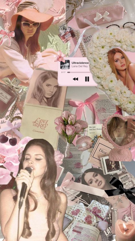 Lana del Rey aesthetic pink Lana Del Rey Aesthetic Pink, Sade Aesthetic Wallpaper, Cottagecore Wallpaper, Lana Del Rey Aesthetic, Rey Aesthetic, Americana Aesthetic, Lana Rey, Soft Pink Theme, Wallpaper Collage