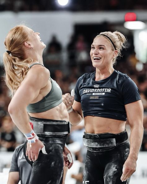 Annie Thorisdottir & Katrin Davidsdottir: 2023 CrossFit Games, Olympic Total Annie Thorisdottir, Katrin Davidsdottir, Dragon Punch, Crossfit Games, Crossfit