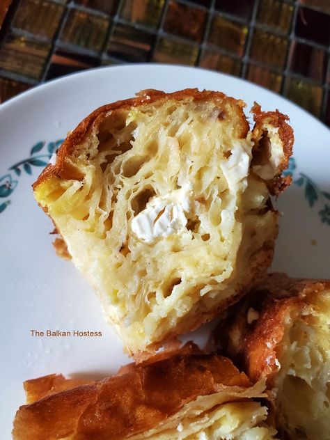 Feta Cheese Pie, Phyllo Feta, Gibanica Recipe, Slavic Recipes, Balkan Recipes, Feta Pie, Cheese Tart, Cheese Pie, Savory Pastry