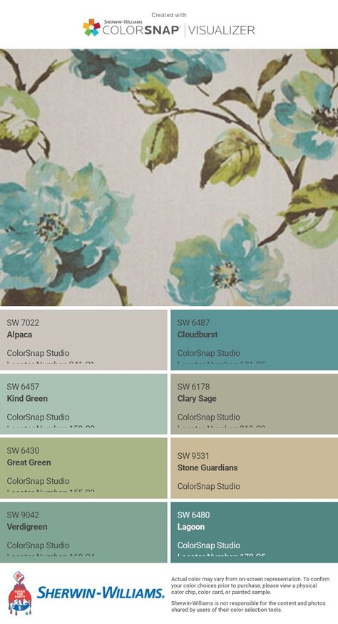 Seasalt Color Scheme, Seaglass Color Palette, Lagoon Sherwin Williams, Vanilla Color Palette, Sea Glass Color Palette, Sea Salt Paint, French Country Colors, Color Palette Living Room, Sea Glass Colors