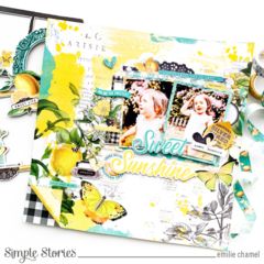 Simple Stories Scrapbooking, Beautiful Scrapbook Layouts, Lemon Twist, Picture Layouts, Simple Scrapbook, Simple Stories, Scrapbook Page Layouts, Baby Scrapbook, Layout Inspiration