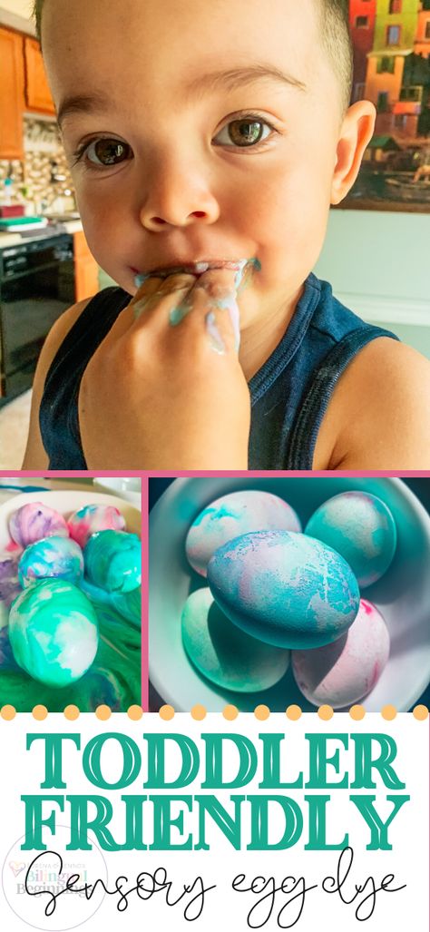 Easter Egg Sensory Activity, Toddler Easter Sensory Activities, Toddler Easter Egg Decorating, Easter Egg Toddler, Toddler Egg Decorating Ideas, Easter Egg For Toddlers, Toddlers Easter Crafts, Toddler Easter Eggs Decorating, Easter Egg Dye For Toddlers