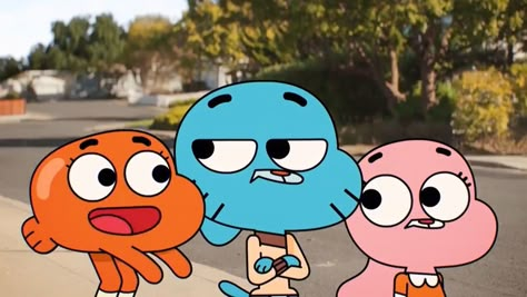 Tawog Matching Pfp Trio, Famous Cartoon Trios, Trio Cartoon Aesthetic, Best Trio Cartoon, Trio Animation, Iconic Trios Cartoon, Cartoon Trios, Gumball And Darwin And Anais, Famous Trios