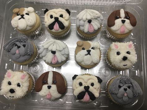 Dog Cupcakes Decoration, Dog Cupcake Decorating Ideas, Puppy Birthday Cupcakes, Dog Cupcakes For Kids, Puppy Cupcake Cake, Puppy Cupcakes For Kids, Dog Face Cupcakes, Dog Themed Cupcakes, Easy Dog Themed Cupcakes