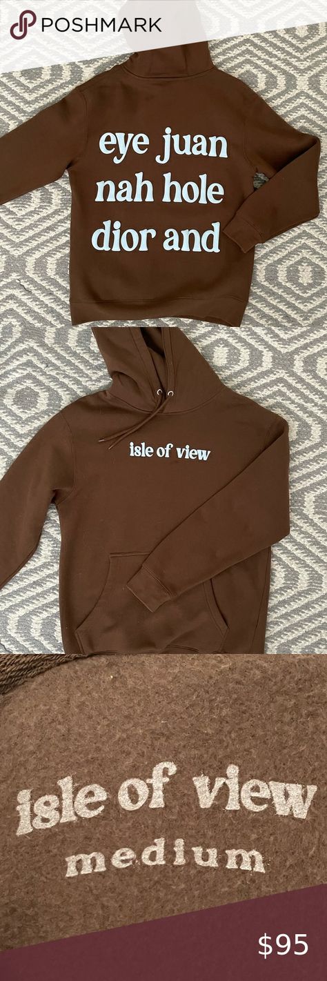 Isle of View Brand New Hoodie Size Medium Isle Of View Hoodie, Brand Website, Christmas List, Birthday Gifts, Size Medium, Brand New, Birthday, Christmas, Gifts