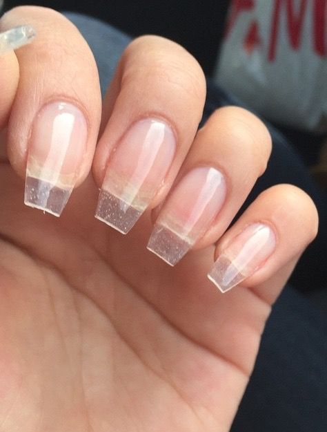 Pinterest | @itsnikkij ≫∘∙ Bio Sculpture Gel Nails, Nails Real, Clear Gel Nails, Nail Extensions Acrylic, Emerald Nails, Real Nails, Hard Gel Nails, Nails Opi, Sculptured Nails