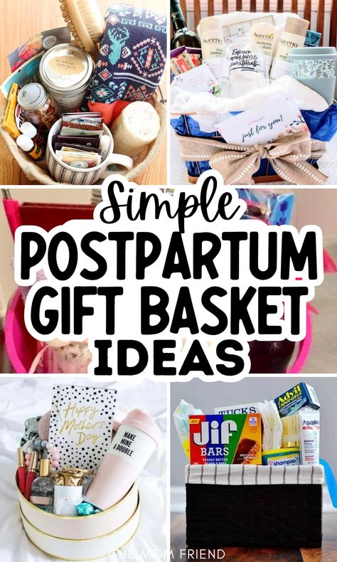 Postpartum gift basket ideas. New Momma Care Package, New Mom Kit Gift Baskets, Post Birth Gift Basket For Mom, Gifts For New Mom In Hospital, Diy Post Partum Gift Basket, Hospital Basket For New Mom, Mommy Survival Kit Diy New Moms, Push Basket For Mom, Diy New Mom Gift Basket