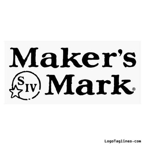 Maker's Mark Tagline Whiskey Tattoo, Logo And Tagline, Bp Table, Logo Tagline, Whiskey Logo, Shower Snacks, Baby Shower Snacks, Cat Teapot, Famous Logos