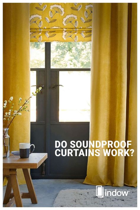 Soundproof Curtains, Urban Living, House Projects, Sound Proofing, Window Curtains, Home Projects, Sound, Curtains, Apartment