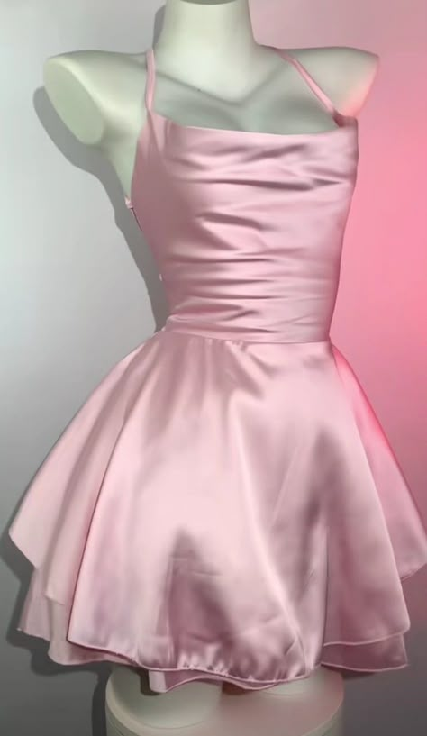 Pink Satin Corset Top, Homecoming Pink Dress, Pink Party Dress Short, Pink Club Dress, Party Dress Birthday, Satin Sleeves, Dress Short Prom, Pink Party Dress, One Shoulder Prom Dress