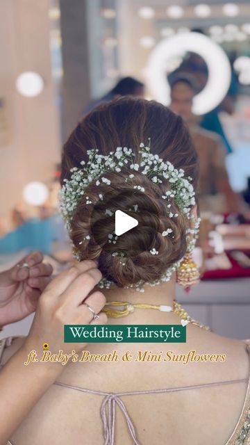 Amaya Salon - Noopur & Ami Chokshi on Instagram: "We love a mix of the evergreen elegance of Baby’s Breath in alot of our hairstyles! 🤍✨

📌Book your appointments with us today!
📞Call on: 9825728804 / 9824028804

#makeup #indianbride #indianbridalmakeup #indianwedding #bridesofindia #weddingceremony #eyemakeup #bridalmakeupartist #makeupartist #mumbaimakeupartist #bridaloutfit #hairandmakeup #weddingdress #weddingseason #partymakeup #ahmedabad #babybreath" Haircut Styles, Baby S Breath, Indian Bridal Makeup, Bridal Makeup Artist, Party Makeup, Bridal Outfits, Ahmedabad, Indian Bride, Wedding Season