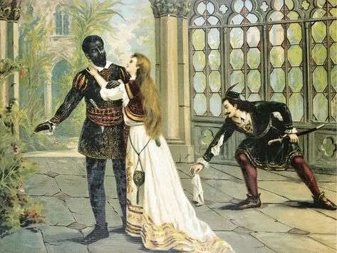 Othello And Desdemona, Iago Othello Aesthetic, Desdemona Aesthetic, Othello Aesthetic, Desdemona Othello, Iago Othello, Othello Poster, Othello Art, Othello Shakespeare