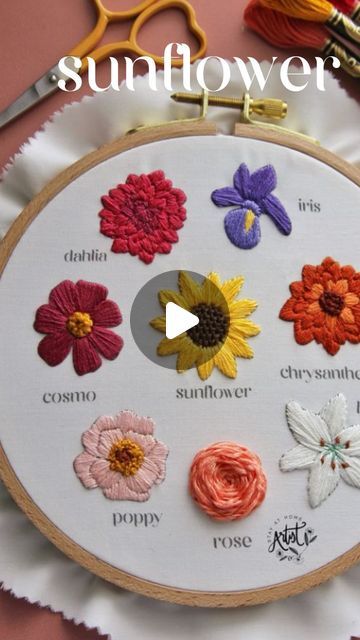 French Knot Embroidery, Green To Blue, Embroidery Videos, French Knots, French Knot, Diy Knitting, 1k Views, Embroidery Inspiration, Embroidery Patches