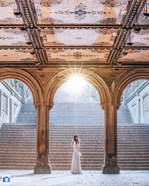 New York Terrace, Nyc Photoshoot Locations, Bethesda Fountain Central Park, Bethesda Terrace, Nyc Pics, Instagram Vs Reality, Bethesda Fountain, Nyc Photoshoot, Family Park