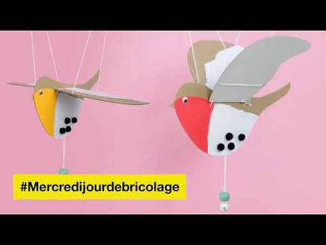 Cardboard Crafts, Diy For Kids, Baby Mobile, Origami, Paper Crafts, Birds, The Creator, Make It Yourself