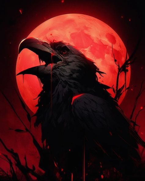 Raven Artwork, Raven And Wolf, Dark Gothic Art, Raven Bird, Raven Tattoo, Crow Art, Raven Art, Witchy Wallpaper, Crows Ravens