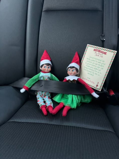 Elf Riding In Car, Elf On Shelf Car Ideas, Elf Car Wash Ideas, Car Elf On The Shelf Ideas, Elf On The Shelf Ideas Car, Elf On The Shelf Ideas With Cars, Elf On The Shelf Car Ride Ideas, Elf On The Shelf Plane, Elf In Car Ideas