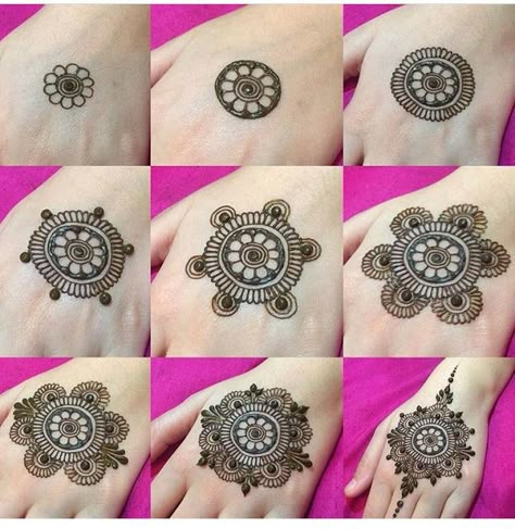 20 Step by Step Mehndi Designs for Beginners | Bling Sparkle Henna Designs Simple, Henne Tattoo, Easy Mehndi Designs, Inai Pengantin, Henna Tutorial, Tato Henna, Mehndi Designs 2018, Henna Tattoo Hand, Bridal Mehendi Designs Hands