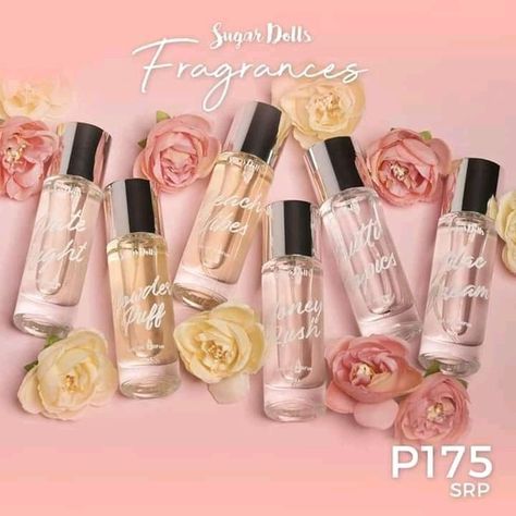 THis is not a DRILL!! It is REAL and it is HERE 📢📢📢  AVAILABLE na ulit Ang paboritong Sugar Dols Fragrances! 🌸🌸🌸  Our Sugar Dolss Perfume Collection was crafted with Love and is formulated with fragrances oil imported from France for High Quality and Long Lasting Scent  Available in 6 Irresistible Scents 🌸 Lilac Dream 🌸 Date Night 🌸 Powder Puff 🌸 Beach Vibes 🌸 Honey Rush 🌸 Frutti Tropics  This is Love at First Sniff!! Get Your's Now For only 175 pesos each. Genie In A Bottle, Soft Candy, Long Lasting Perfume, Cotton Blossom, Calming Scents, Luxury Perfume, Soft Floral, Baby Powder, Sweet Scents