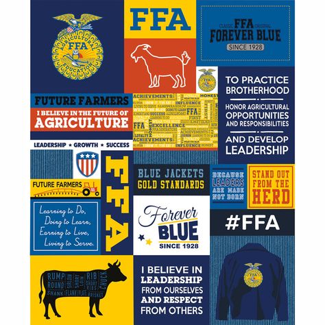 FFA Forever Blue - FFA Blue Panel Ffa Jacket, Blue Panels, Ffa, Fabric Panel, Panel Quilts, Blue Quilts, Fabric Projects, Riley Blake, Riley Blake Designs