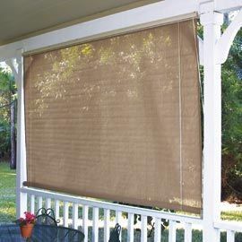 As long as it doesnt rattle with the wind. Curtain Solutions, Patio Renovation, Balcony Shade, Outside Window, Shades Window, Shade Screen, Shade House, Solar Shades, Roman Shade