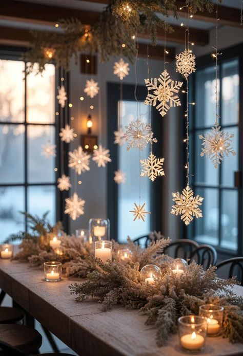 20 Cozy Winter Decor Ideas to Transform Your Home 40 Cozy Spring Decor, Cozy Party Decor, Christmas To Winter Decor Transition, Winter Lantern Ideas, Cozy Winter Party, January Winter Decor, January Home Decor Ideas, Diy Winter Decorations, After Christmas Winter Decor