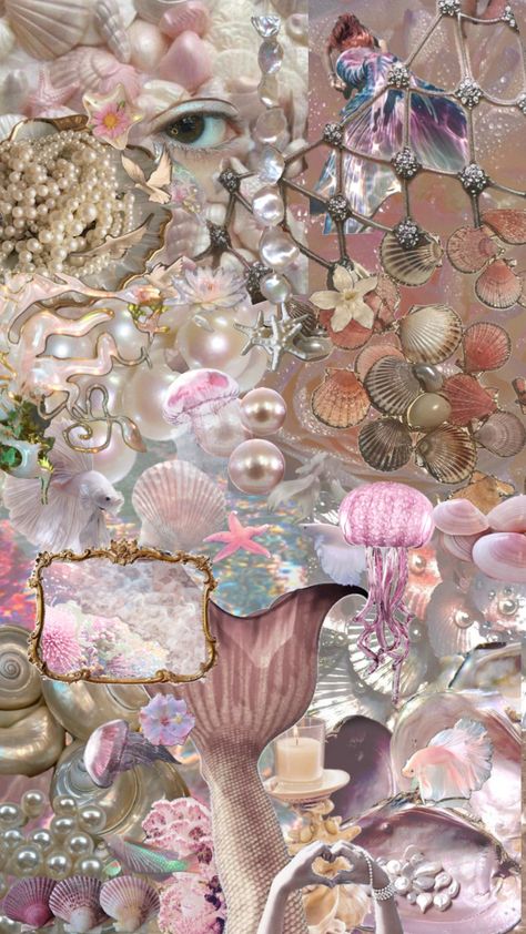 Jellyfish, Your Aesthetic, Connect With People, Creative Energy, Mermaid, Shells, Energy, Collage, Pink