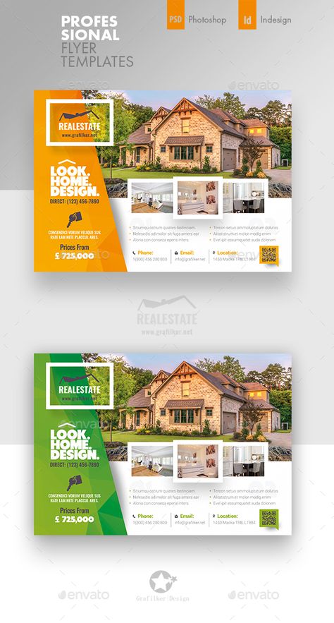 Real Estate Flyer Templates Inmobiliaria Ideas, Real Estate Ads, Real Estate Flyer Template, Desain Editorial, 광고 디자인, Real Estates Design, Flyer Design Inspiration, Cool Business Cards, Real Estate Flyers