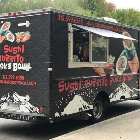 Asian Food Truck, Japanese Food Truck, Office Meals, Neighborhood Block Party, Noodle Art, Sushi Burrito, Alumni Events, High School Football Games, Food Truck Festival