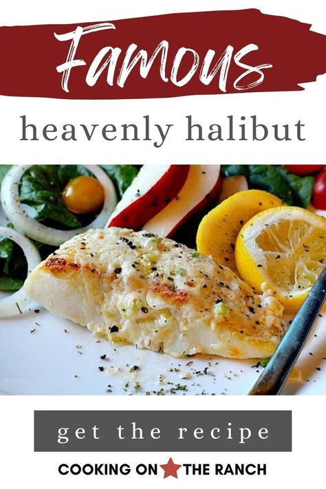 Easy Fish Dinner Recipes, Heavenly Halibut, Broiled Halibut, Lent Food, Halibut Recipes Baked, Easy Fish Dinners, Baked Halibut, Halibut Recipe, Cocktail Shrimp Recipes