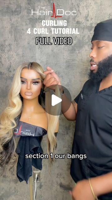 Thehairdoc Steven Thomas on Instagram: "PART 2 : FOUR CURL TUTORIAL . CURLING THE SECTIONS 
Thank me later 💋😎✌🏽

#curlinghair #tutorials #youtube 

#dmvhairstylist #atlhairstylist #dmvstylist #hustonhairstylist #lacefrontwigs #lacefrontal #wigs#weaves #lacefrontal #laceclosures #laceclosure #laceclosurewig #thehairdoc
 #karenhugerhairstylist" Hair Down Curled Styles, How To Do Hollywood Curls, How To Curl Layered Hair, Curled Layered Hair, Steven Thomas, Big Bouncy Curls, Loose Curls Hairstyles, Hollywood Curls, Curl Tutorial