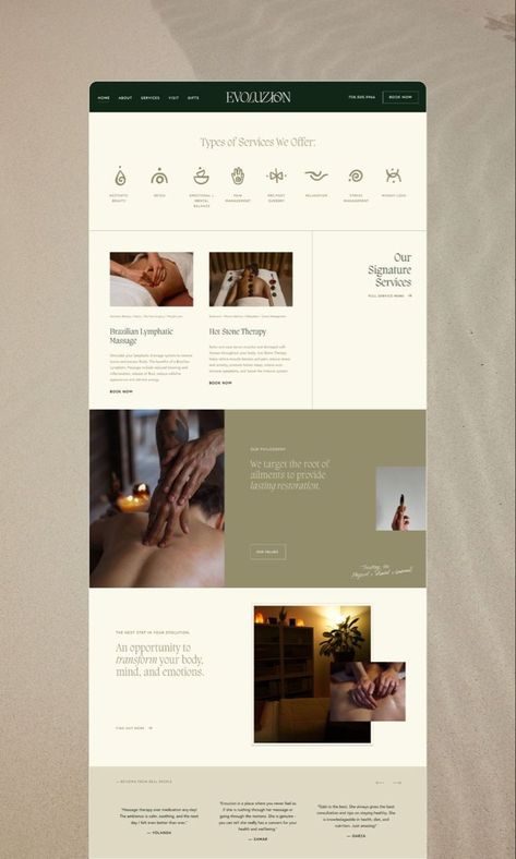 Massage Therapy Website Design, Calming Website Design, Design Studio Website Inspiration, Natural Website Design, Health Care Website Design, Holistic Website Design, Spa Website Design Inspiration, Wellness Website Design Inspiration, Massage Therapy Branding