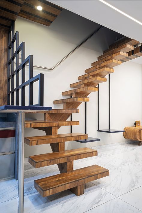 Fabricated Staircase, Fabrication Staircase, Staircase Elevation, Staircase Contemporary, Staircase Metal, Wooden Staircase Design, Spiral Stairs Design, Wooden Staircase, Steps Design