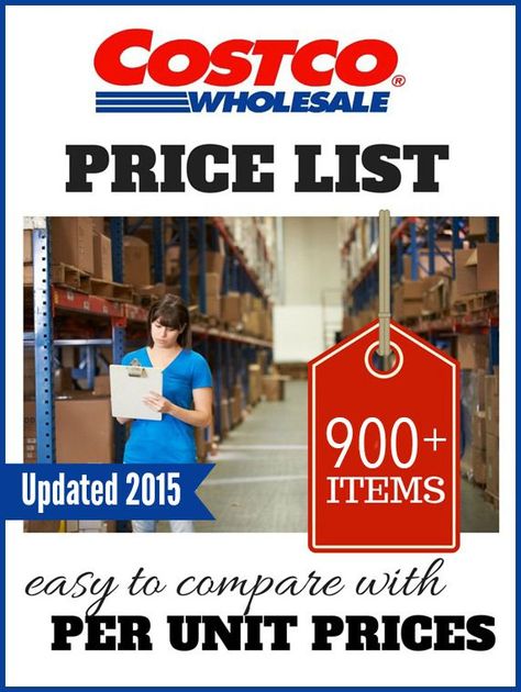 Costco Price List - Prices of items at Costco, per unit, for comparison Costco Prices, Costco Shopping, Money Saving Mom, Money Savers, Money Saving Ideas, Saving Ideas, Money Saver, Shopping Tips, Money Matters